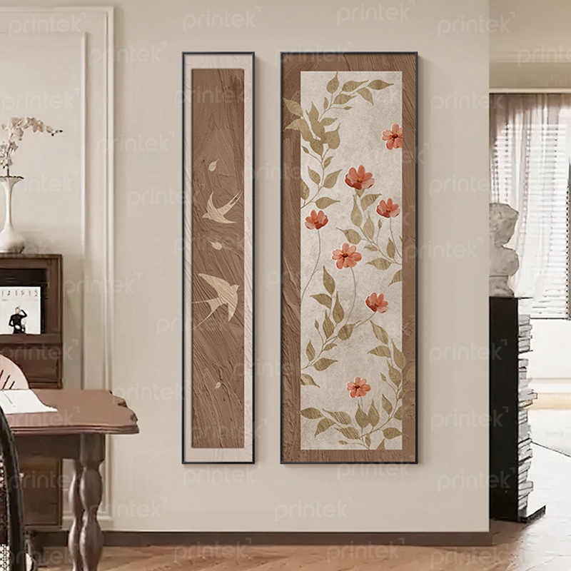Bộ 2 tranh canvas decor phòng trà - PT84199