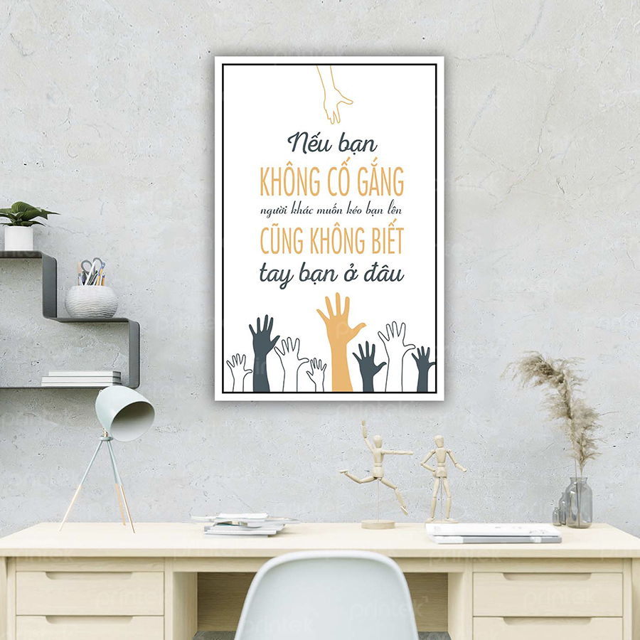 Tranh động lực văn phòng, cỡ 40x60cm – DL001-105