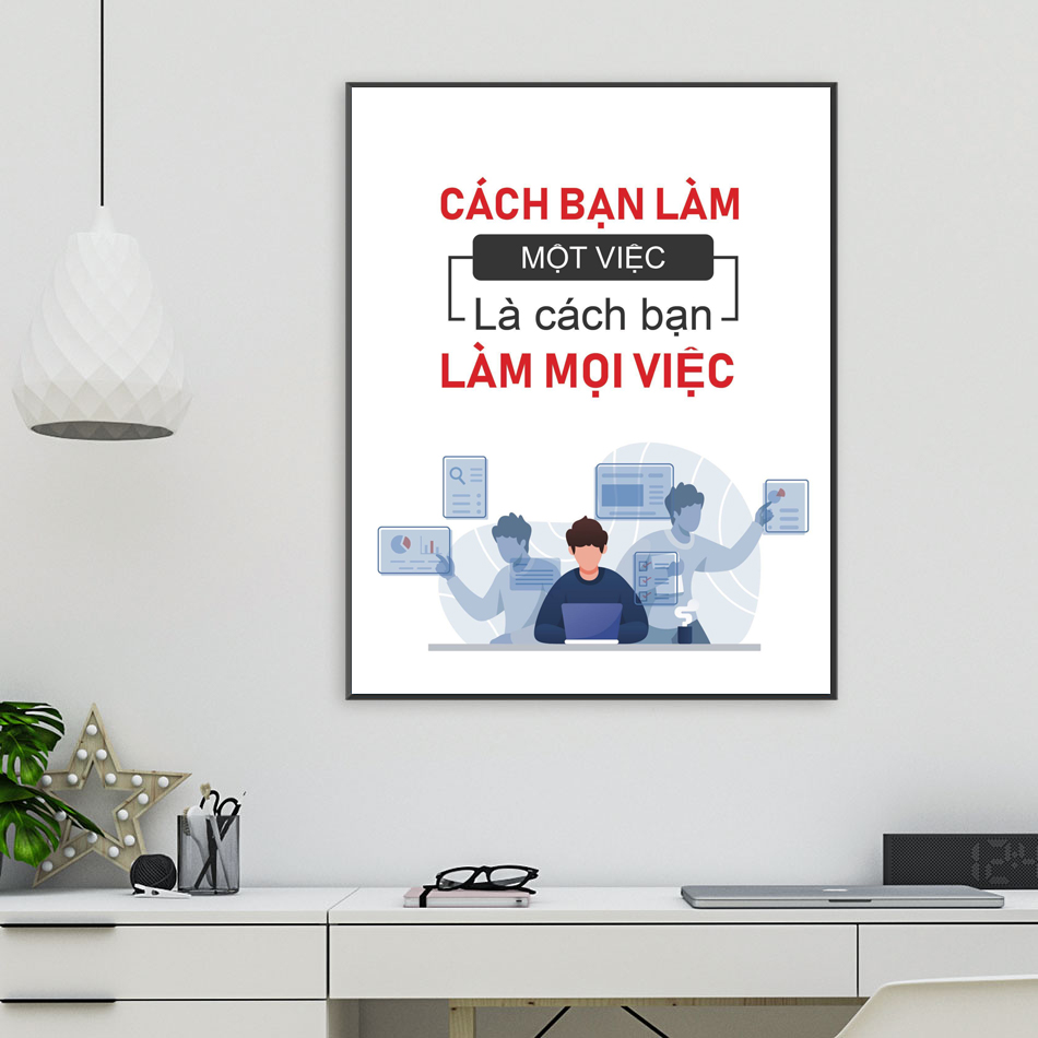 Tranh động lực, tranh slogan, in theo yêu cầu - SL34