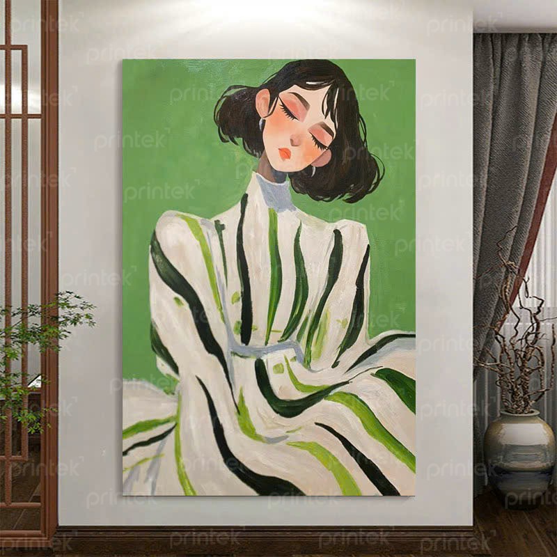 Tranh treo tường chân dung, tranh canvas - CD5592
