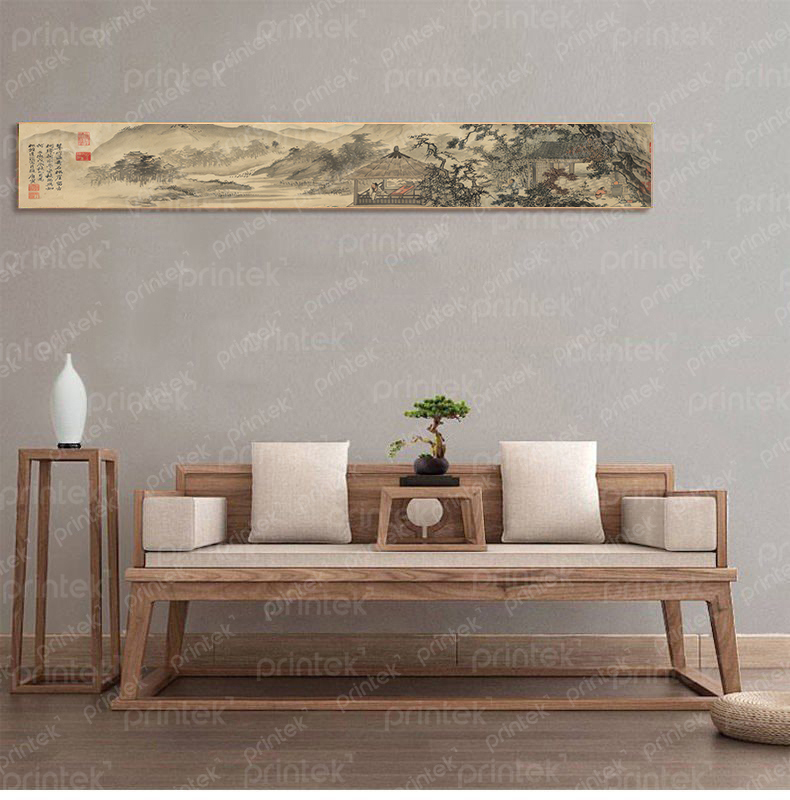Tranh thủy mặc trang trí phòng trà - TM16215