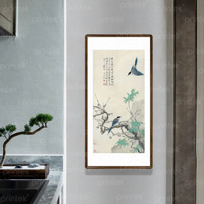 Tranh thủy mặc khổ dọc - TS179653