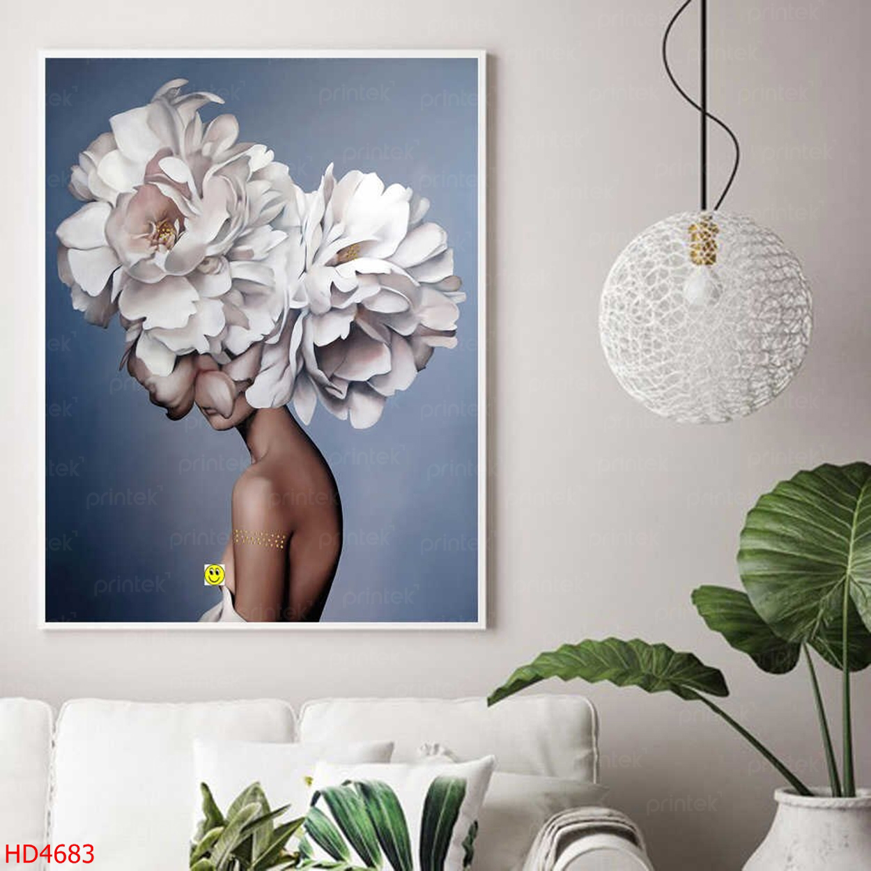 Tranh chân dung cô gái, đã có khung – HD4683