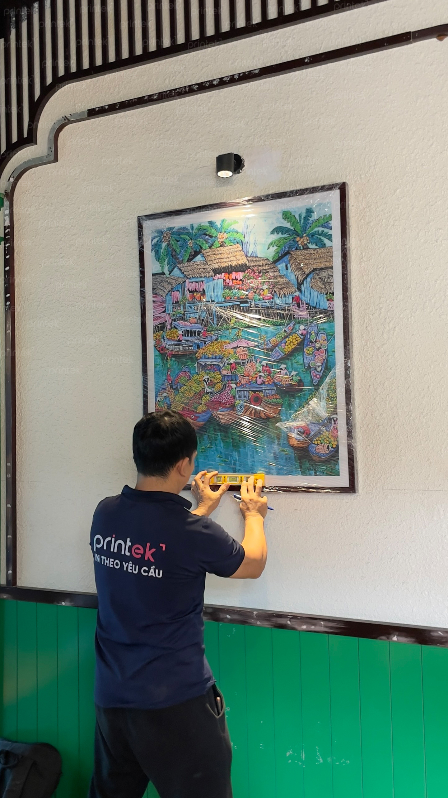 Thi công tranh cho Nhà hàng Phương Nam