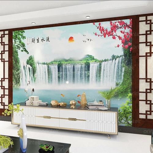 Tranh dán tường 3d thác nước - TB332458176