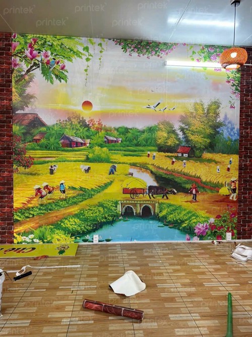 Tranh dán tường phòng khách