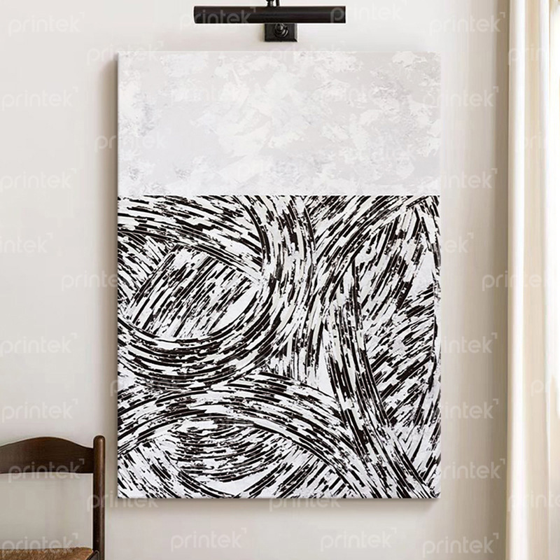 Tranh trừu tượng phong cách tối giản, size 50x70cm - TB3324