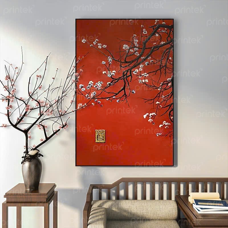 Tranh treo tường hoa đào - TS179654