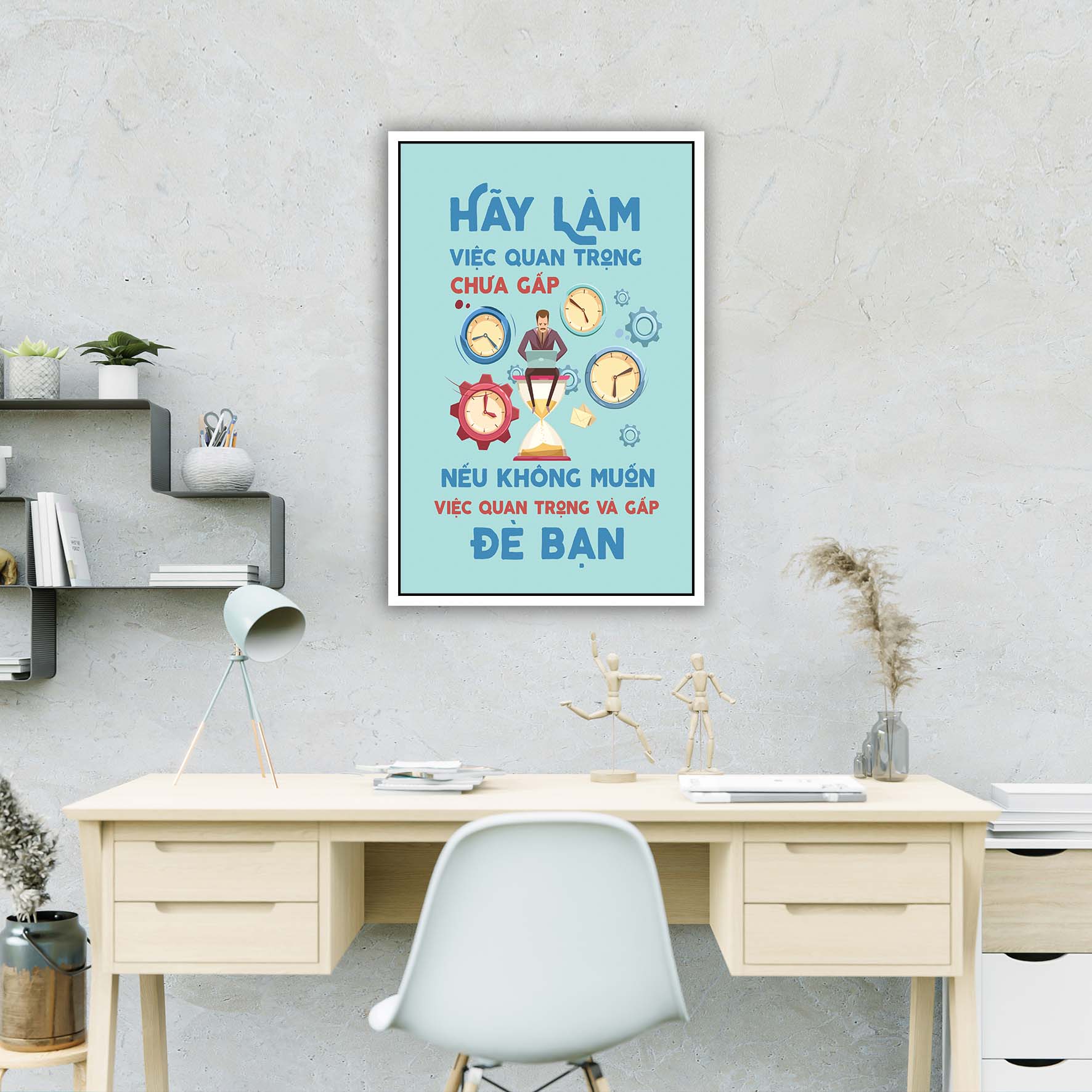 Tranh động lực văn phòng, cỡ 40x60cm – DL001-160