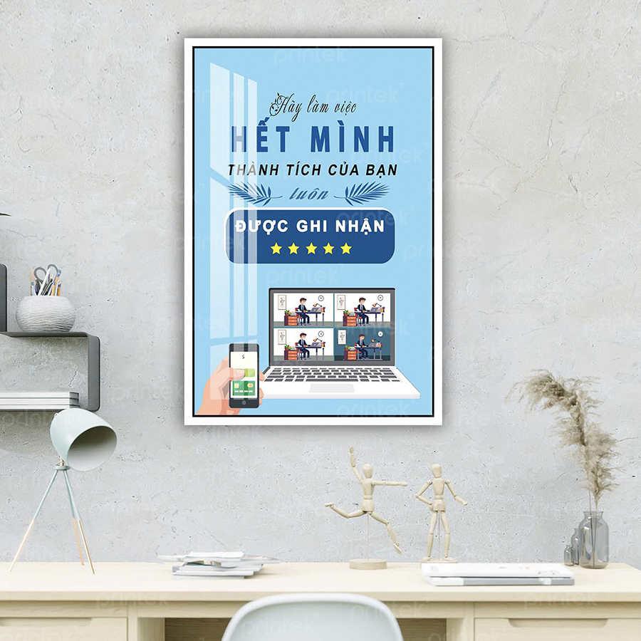 Tranh động lực văn phòng, cỡ 40x60cm – DL001-27