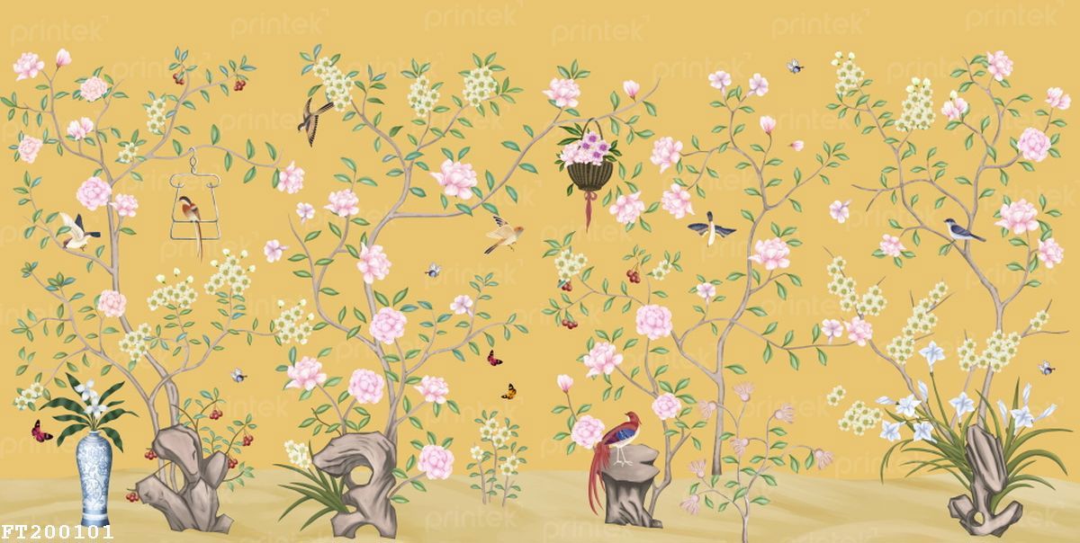 Tranh dán tường phong cách Indochine - FT200101