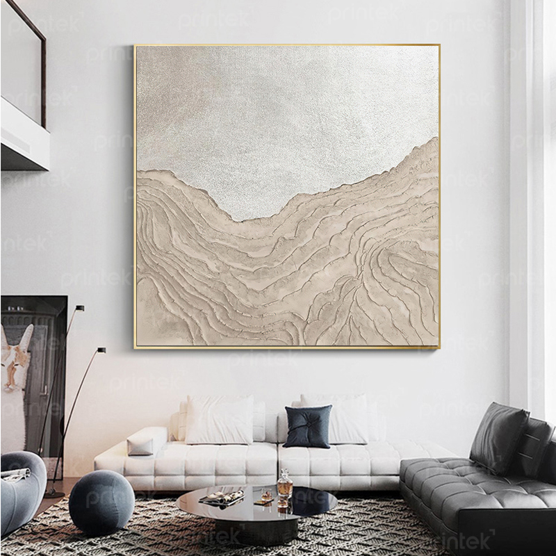 Tranh trừu tượng Wabi Sabi, in theo yêu cầu - TT1012