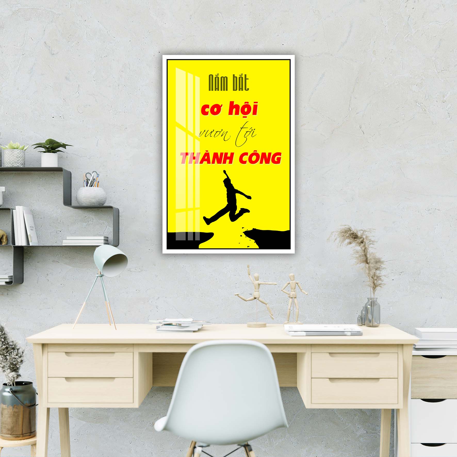 Tranh động lực văn phòng, cỡ 40x60cm - DL001-24