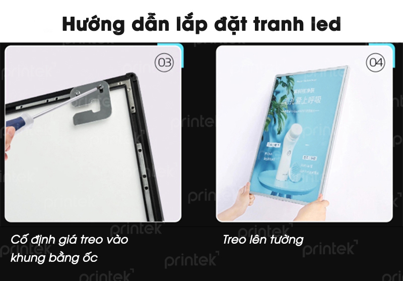 tranh điện siêu mỏng Menu led Poster led, tranh led, hộp đèn quảng cáo