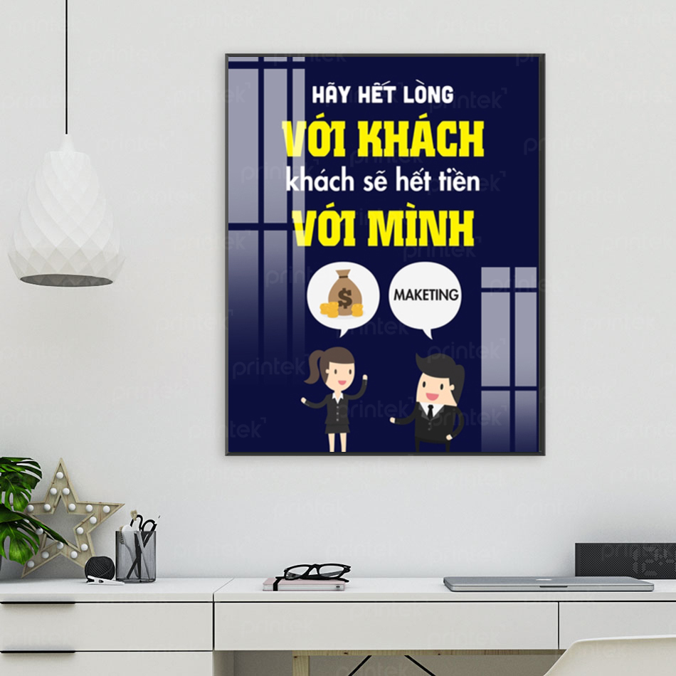 Tranh động lực, tranh slogan văn phòng, cỡ 40x60cm – FDL907