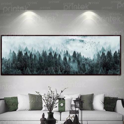 Tranh phong cảnh rừng cây, đã có khung – MS4416