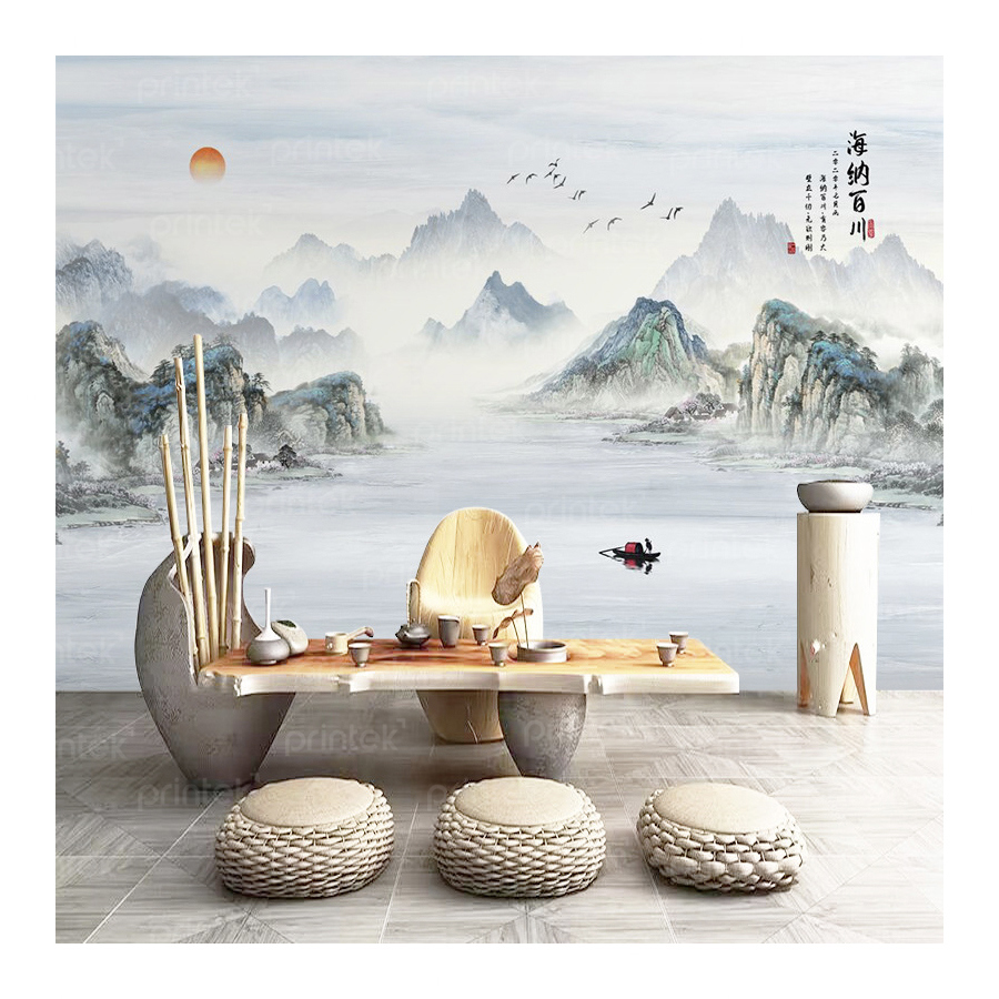 Tranh dán tường thủy mặc - 01CN01