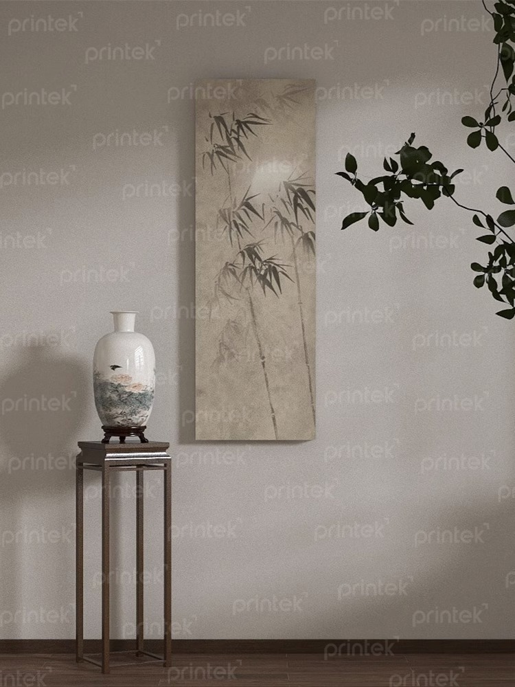Tranh thủy mặc cành trúc trang trí phòng trà đạo - TM22089
