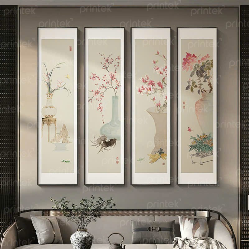 Tranh tứ quý Xuân hạ thu đông, tranh bốn mùa - TQ1926