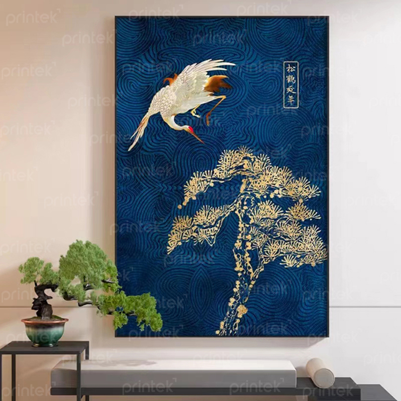 Tranh treo tường tùng hạc diên niên