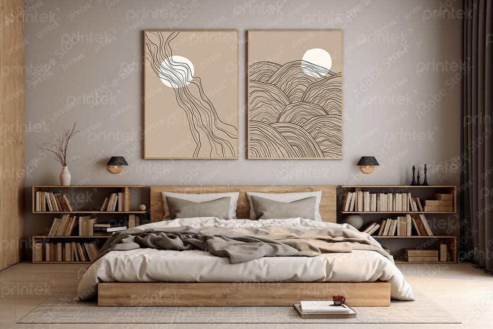 Bộ 2 tranh Canvas trừu tượng - TT81020