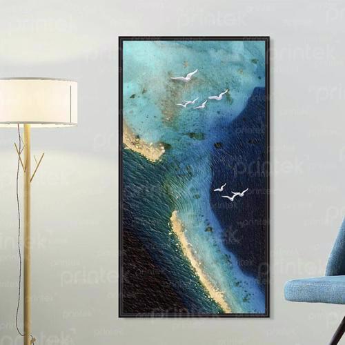 Tranh đàn chim bay trên biển – MS4680