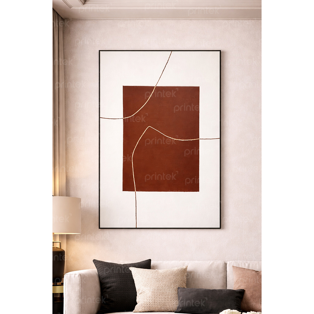 Tranh trừu tượng tối giản, tranh phong cách Wabi Sabi - ADB332457751
