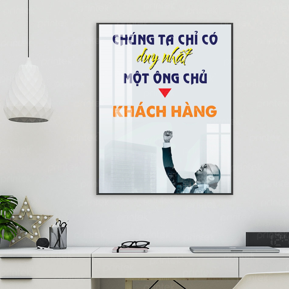 Tranh động lực, tranh slogan văn phòng, cỡ 40x60cm - FDL522