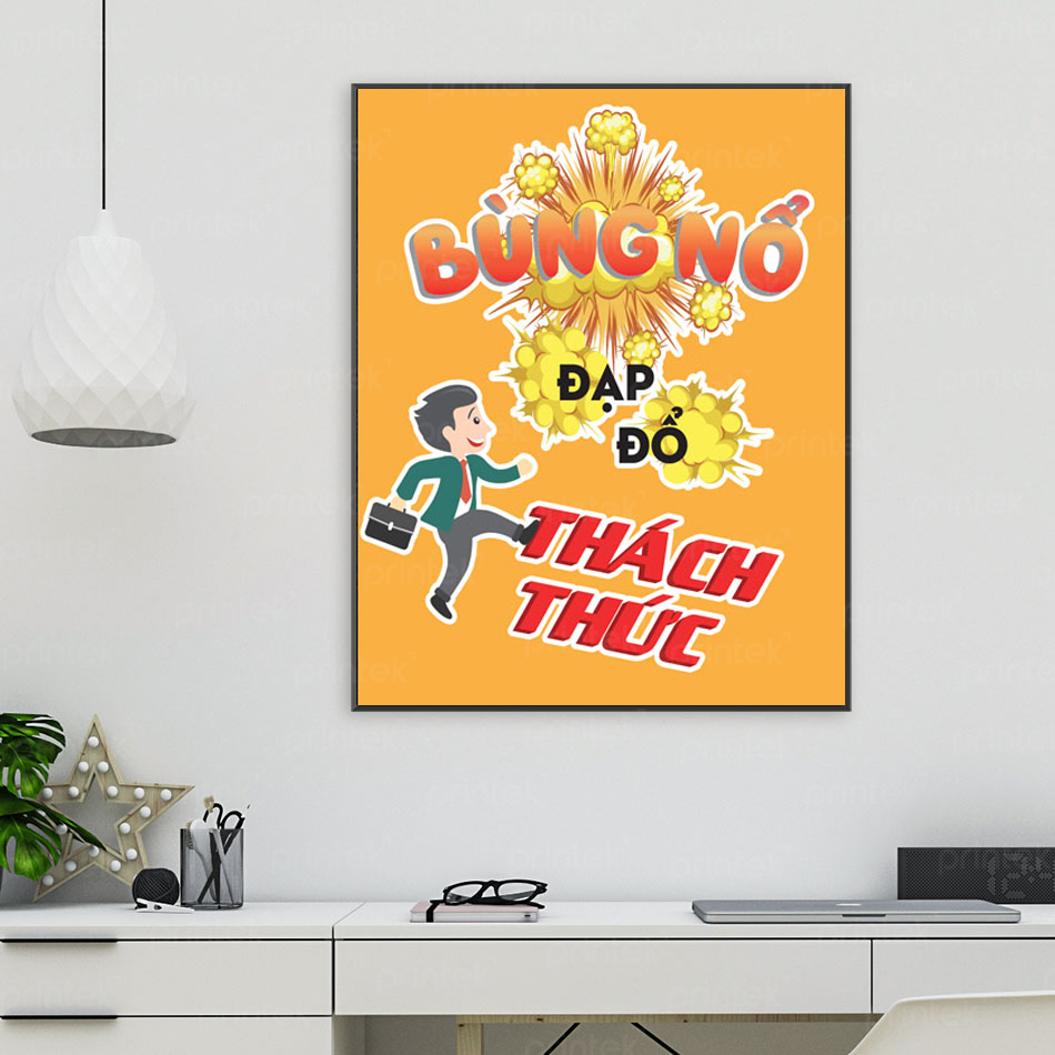 Tranh động lực văn phòng, cỡ 40x60cm - DL001-87
