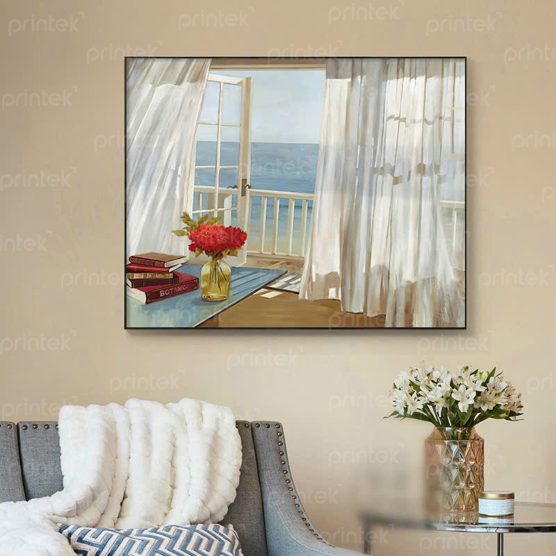 Tranh cửa sổ, tranh treo tường canvas - TT2467