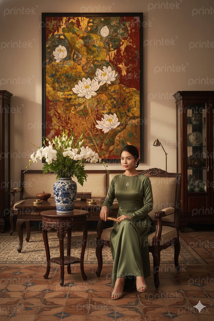 Tranh hoa sen