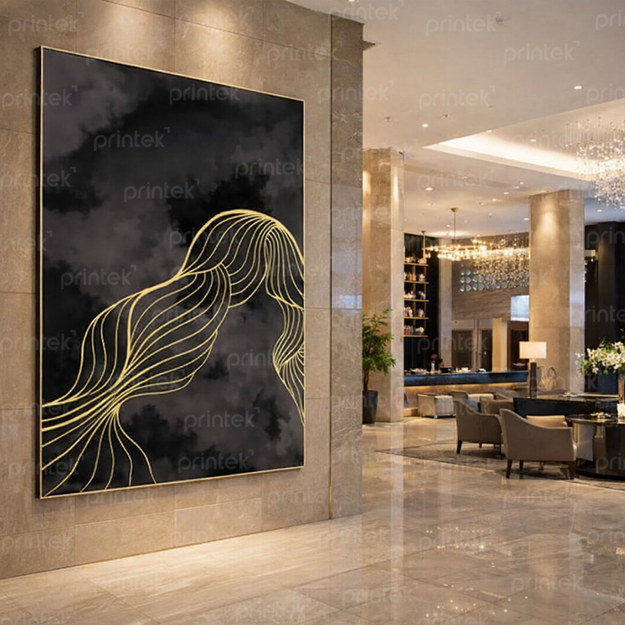 Tranh trừu tượng, đã có khung - ST220961