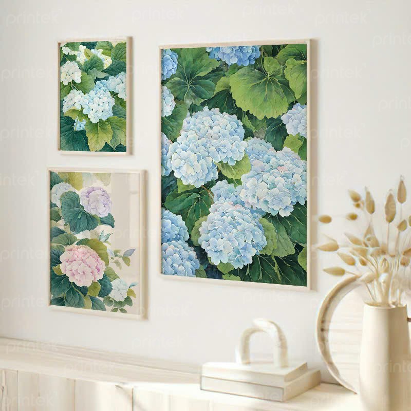Tranh hoa cẩm tú cầu, tranh treo tường phòng ăn - TT4482