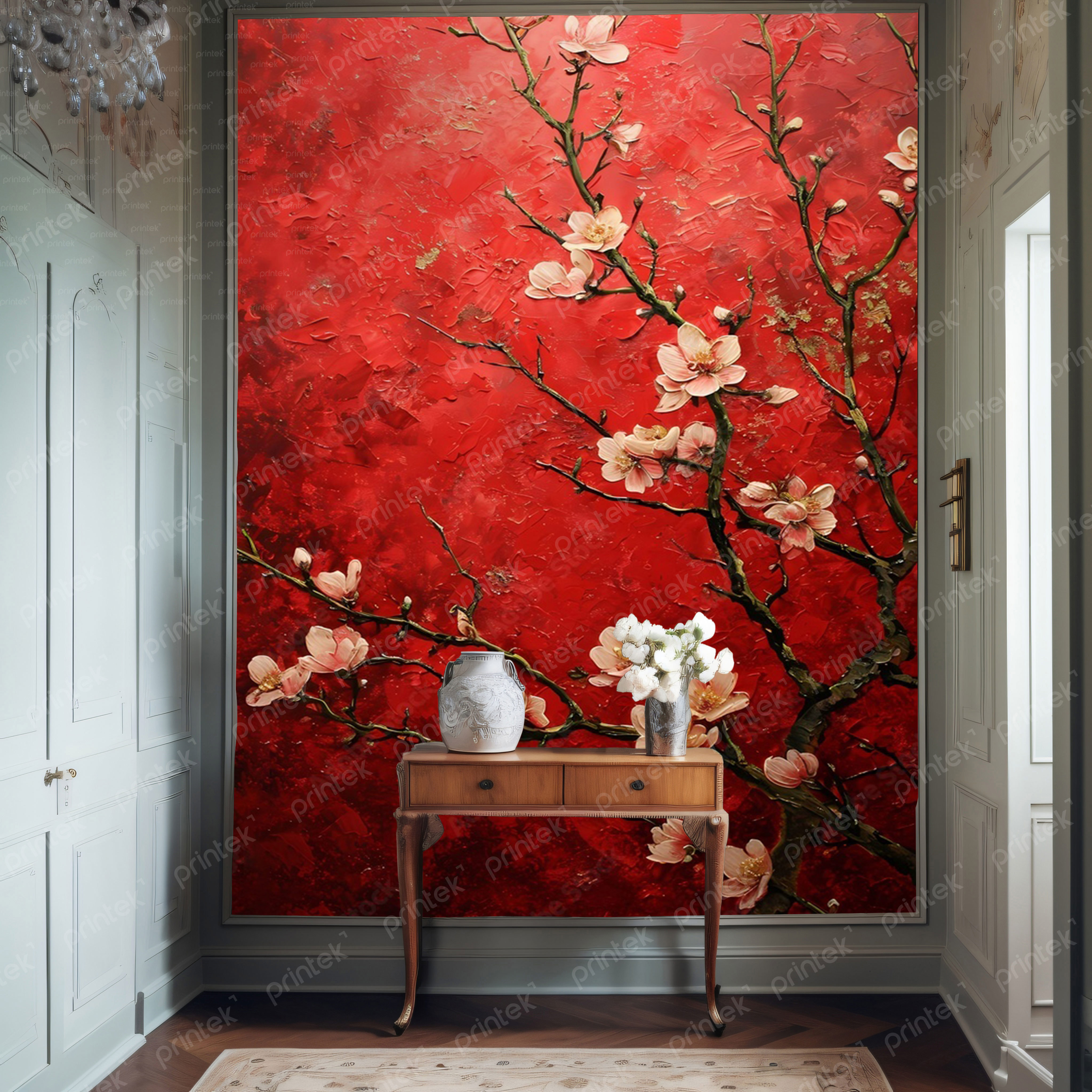 Tranh vải dán tường, phong cách Indochine - ID424632