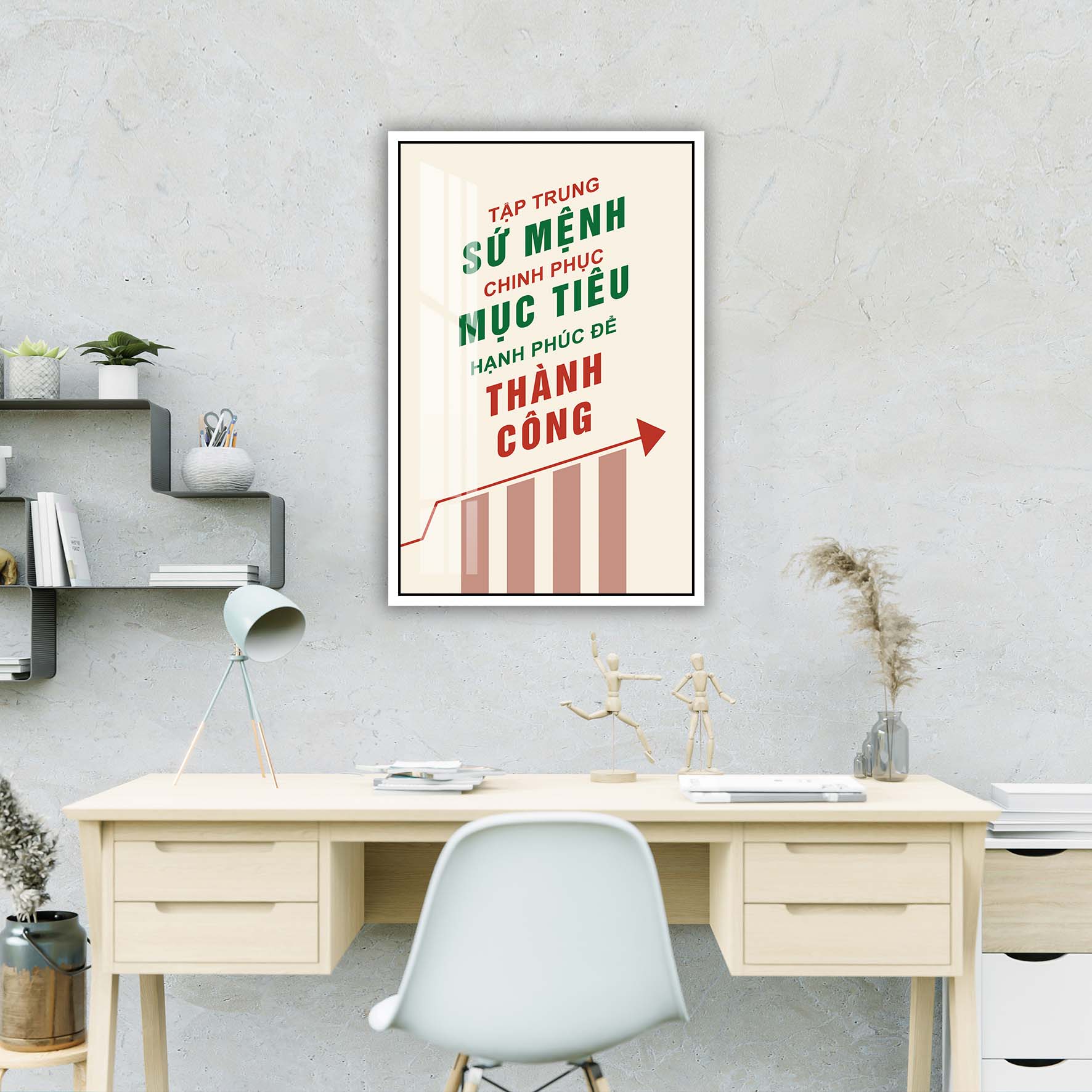 Tranh động lực văn phòng, cỡ 40x60cm – DL001-123