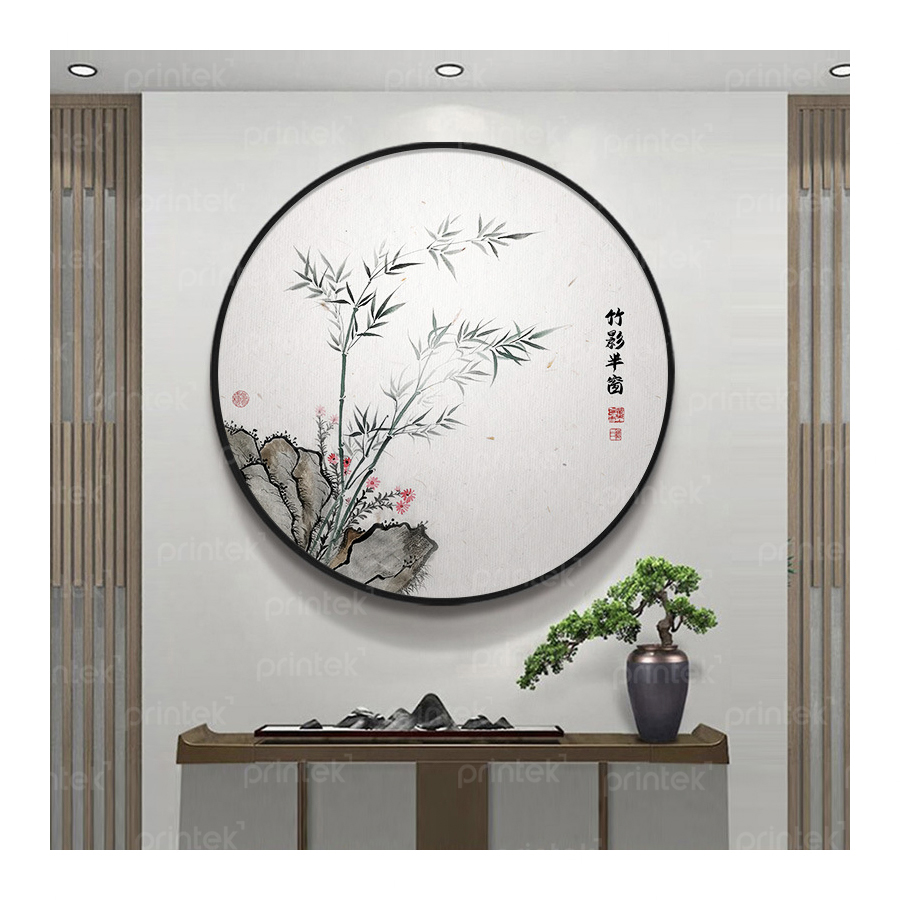 Tranh thủy mặc tròn - TB13323521