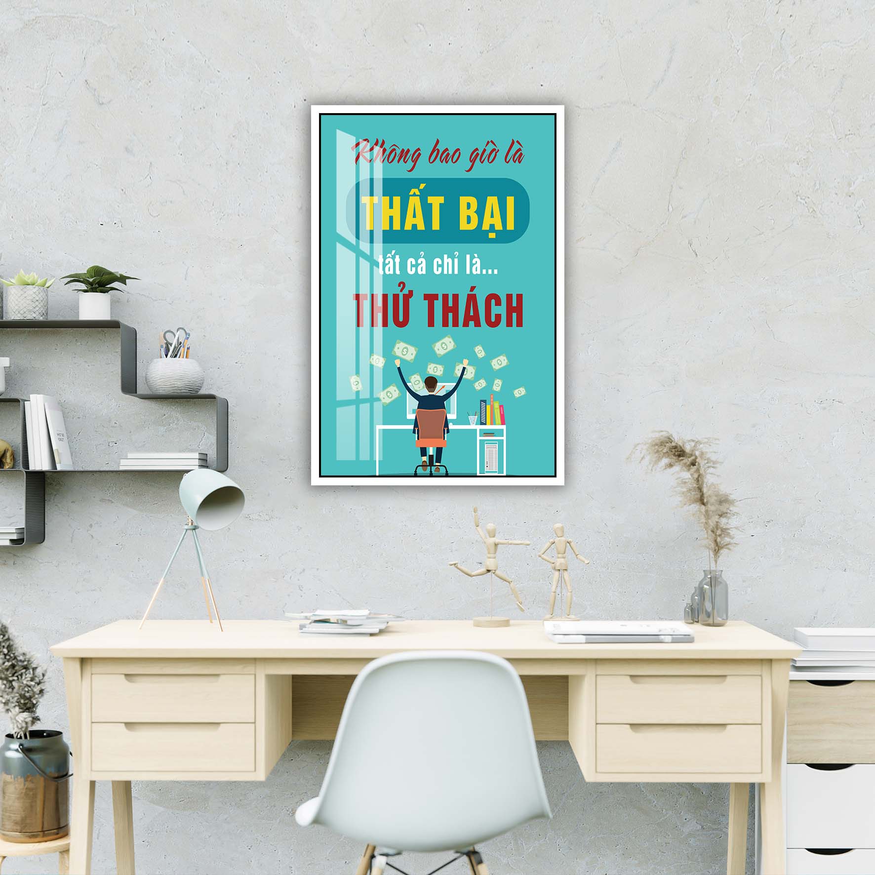 Tranh động lực văn phòng, cỡ 40x60cm – DL001-114