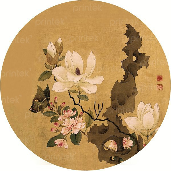 Tranh tròn thủy mặc