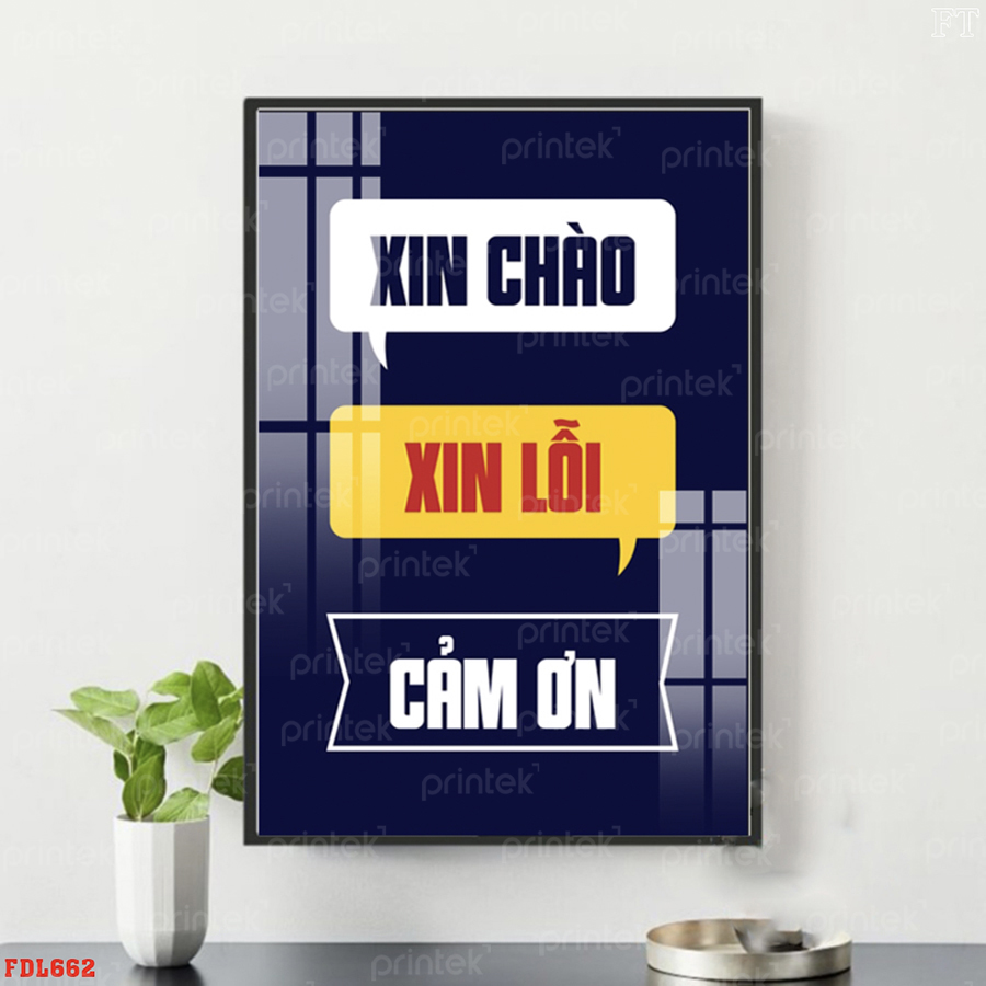 Tranh động lực văn phòng, tranh slogan - DL0325
