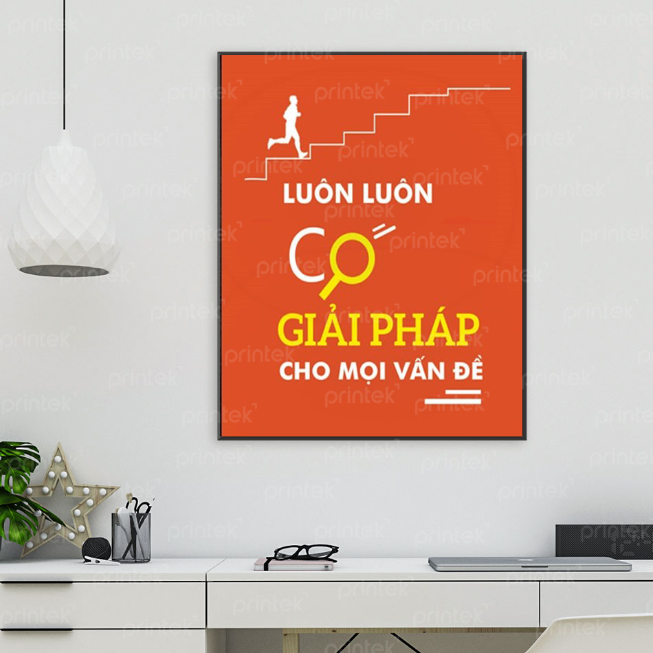 Tranh động lực văn phòng, tranh slogan - DL0356