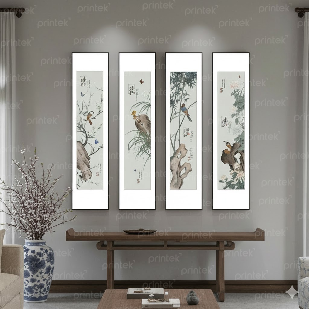 Bộ tranh Tứ quý Xuân Hạ Thu Đông - TB13323298