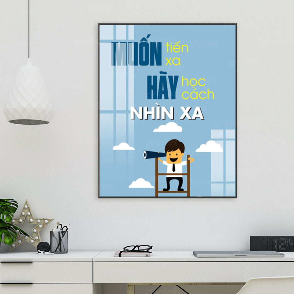 Tranh động lực văn phòng, cỡ 40x60cm – FDL819