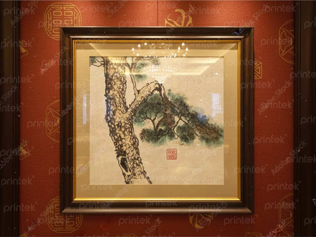 Tranh cây tùng