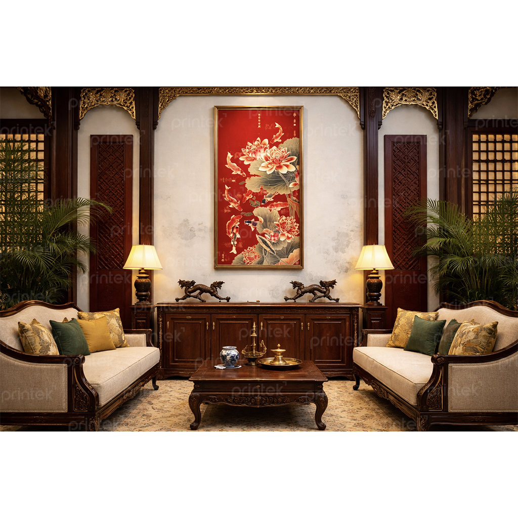 Tranh Cá chép vượt vũ môn - TT9635