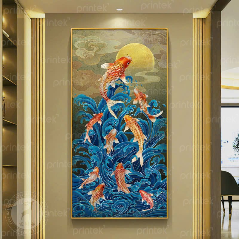 Tranh Cửu ngư quần hội - TT146723