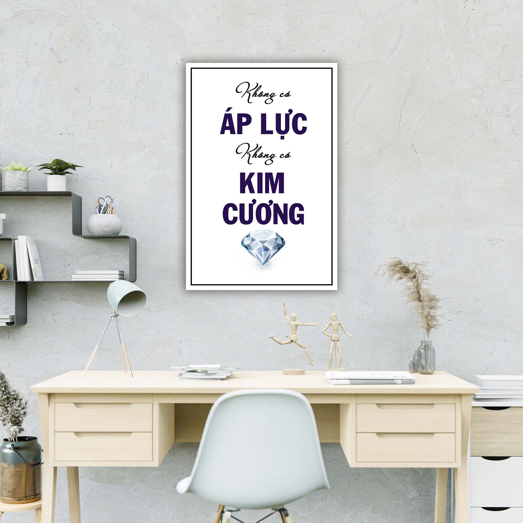 Tranh động lực văn phòng, cỡ 40x60cm - DL001-148