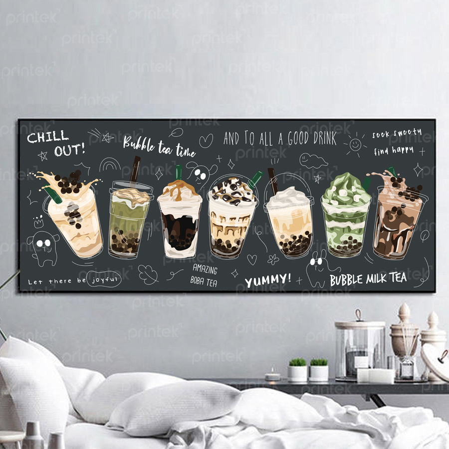 Tranh trang trí quán cafe, đã có khung - ST220952