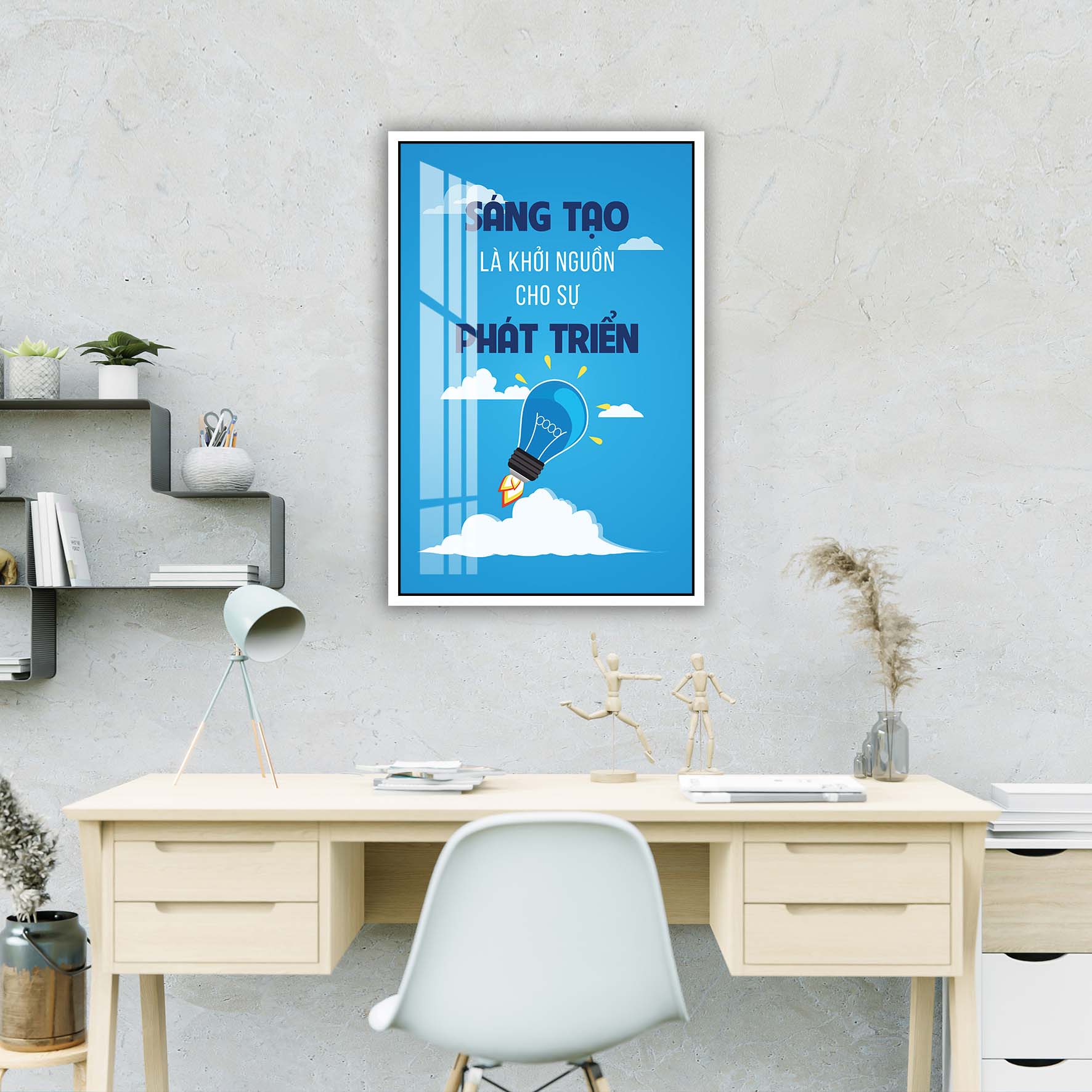 Tranh động lực văn phòng, cỡ 40x60cm – DL001-18