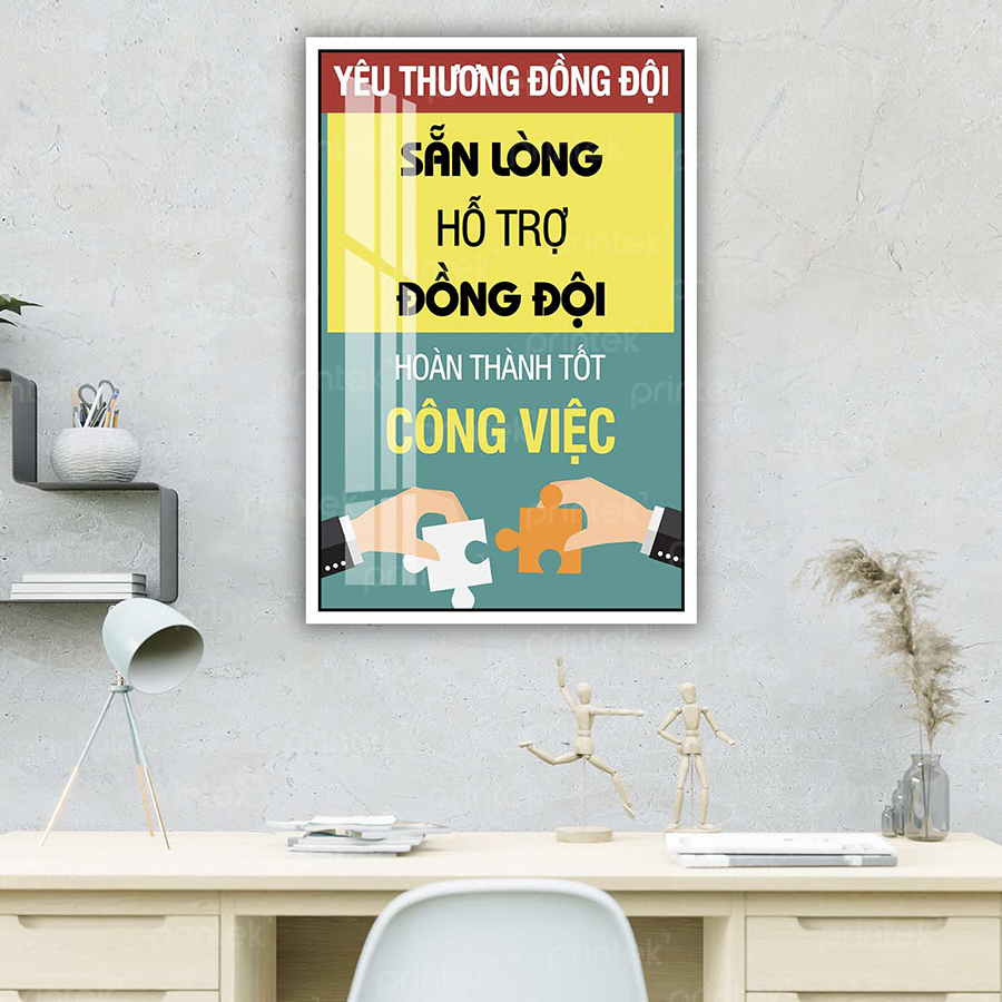 Tranh động lực văn phòng, tranh slogan – DL001-05