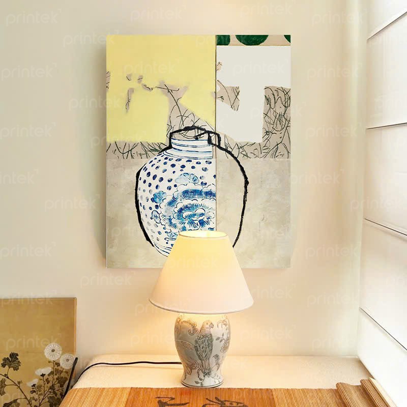 Tranh Collage Art kết hợp Trừu Tượng Hiện Đại - TT5413